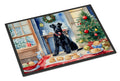 Kerry Blue Terrier Christmas Cookies Doormat Indoor Outdoor 18H X 27W Front Door Mat Rugs for Entryway, Non Slip Washable