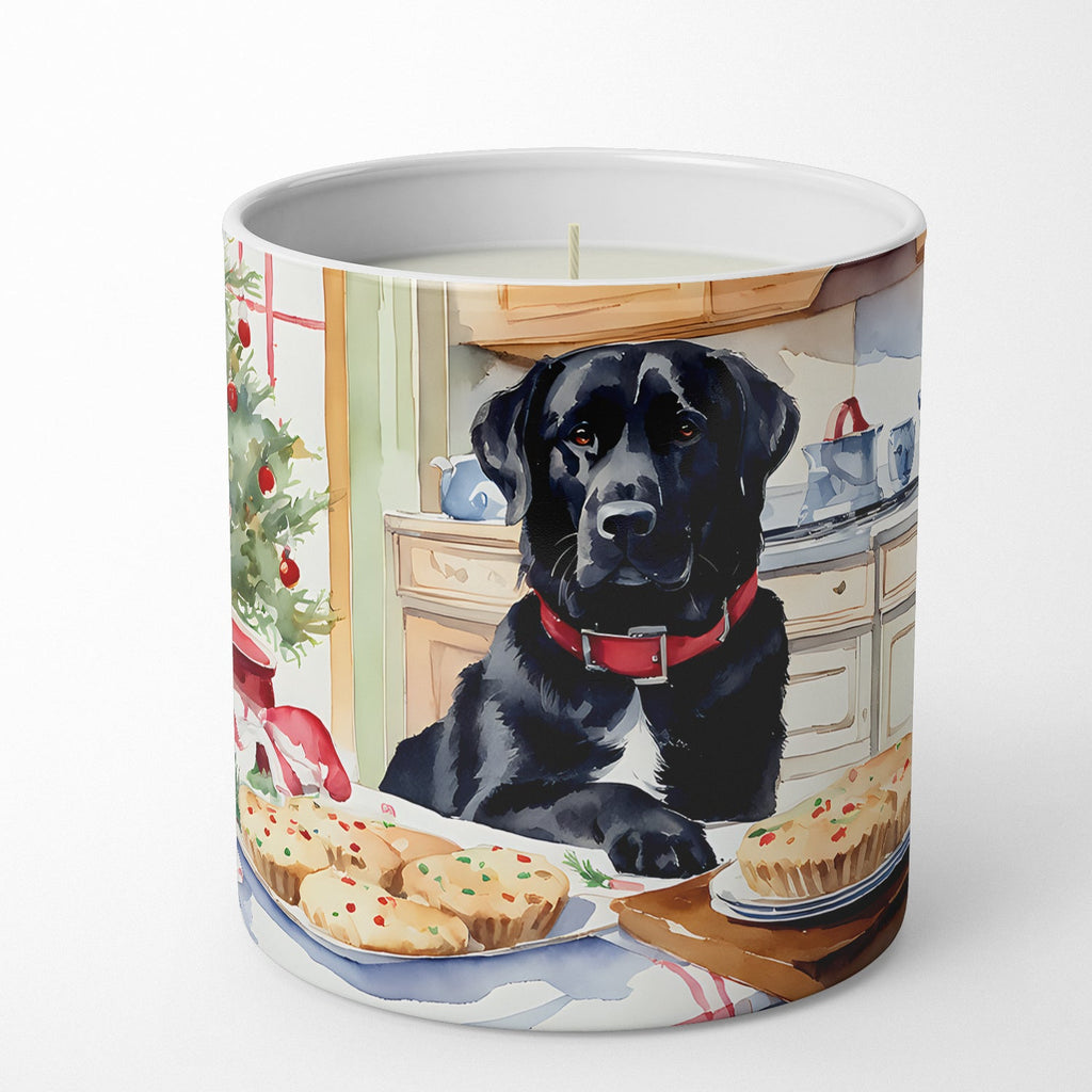 Labrador Retriever Christmas Cookies Decorative Soy Candle Nature Soy Wax Essential Oil Home Decor Ideal for Bedroom Kitchen Bath Office Gift, 10 oz