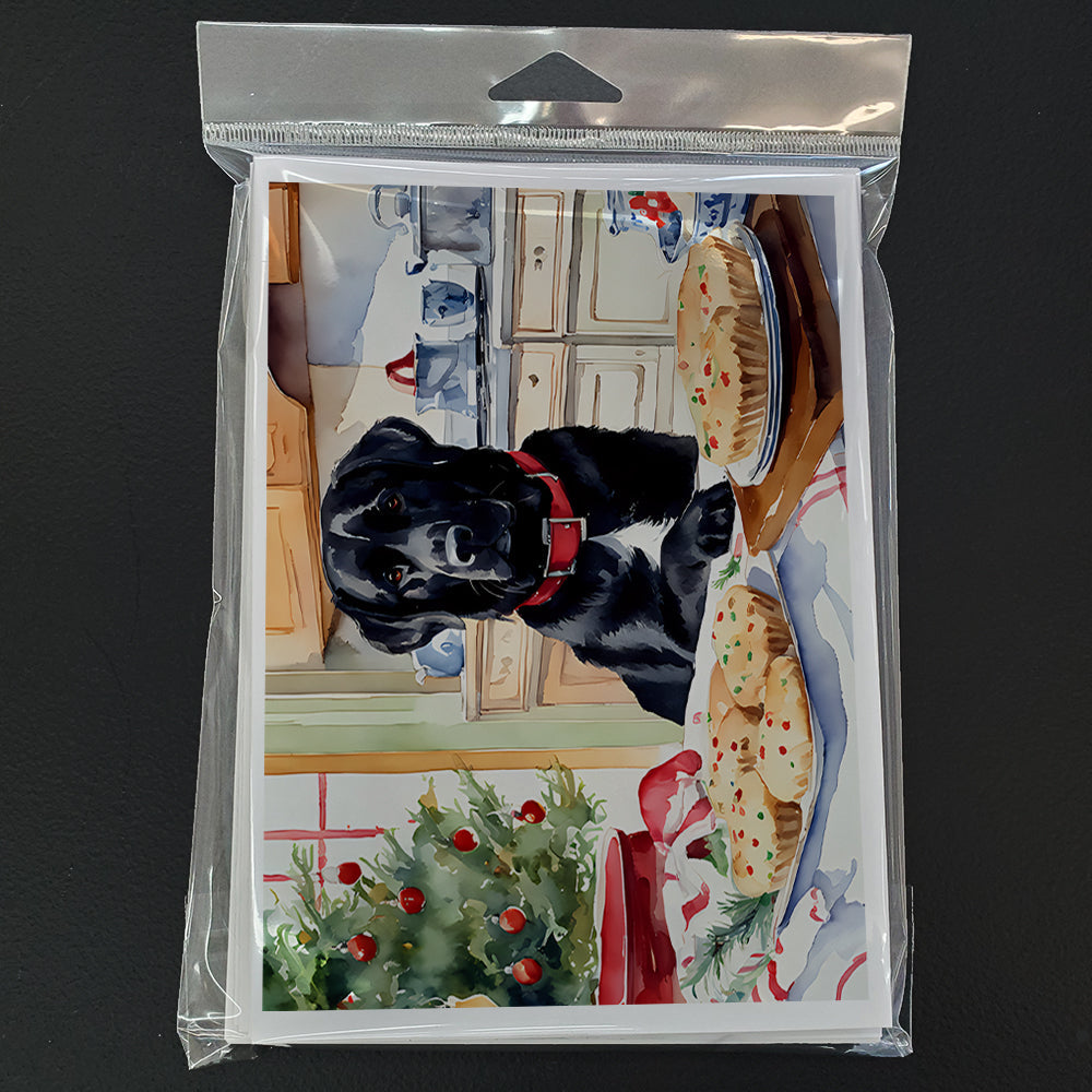 Labrador Retriever Christmas Cookies Greeting Cards Pack of 8 Blank Cards with Envelopes Whimsical A7 Size 5x7