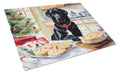 Labrador Retriever Christmas Cookies Cutting Board Tempered Glass Kitchen Cutting Surface, Heat Resistant Chopping, Non-Slip Feet, Food Prep & Serving