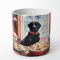 Labrador Retriever Christmas Cookies Decorative Soy Candle Nature Soy Wax Essential Oil Home Decor Ideal for Bedroom Kitchen Bath Office Gift, 10 oz