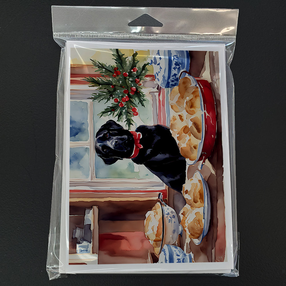 Labrador Retriever Christmas Cookies Greeting Cards Pack of 8 Blank Cards with Envelopes Whimsical A7 Size 5x7