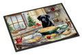 Labrador Retriever Christmas Cookies Doormat Indoor Outdoor 18H X 27W Front Door Mat Rugs for Entryway, Non Slip Washable