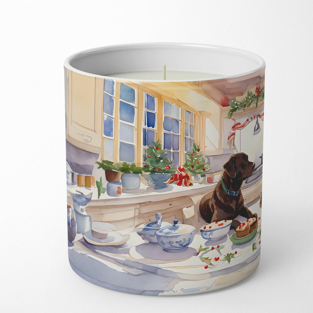 Labrador Retriever Christmas Cookies Decorative Soy Candle Nature Soy Wax Essential Oil Home Decor Ideal for Bedroom Kitchen Bath Office Gift, 10 oz