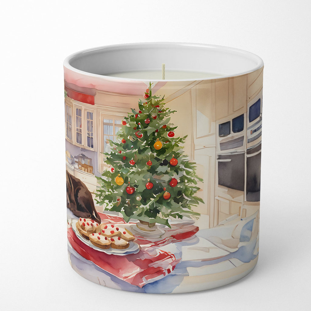 Labrador Retriever Christmas Cookies Decorative Soy Candle Nature Soy Wax Essential Oil Home Decor Ideal for Bedroom Kitchen Bath Office Gift, 10 oz