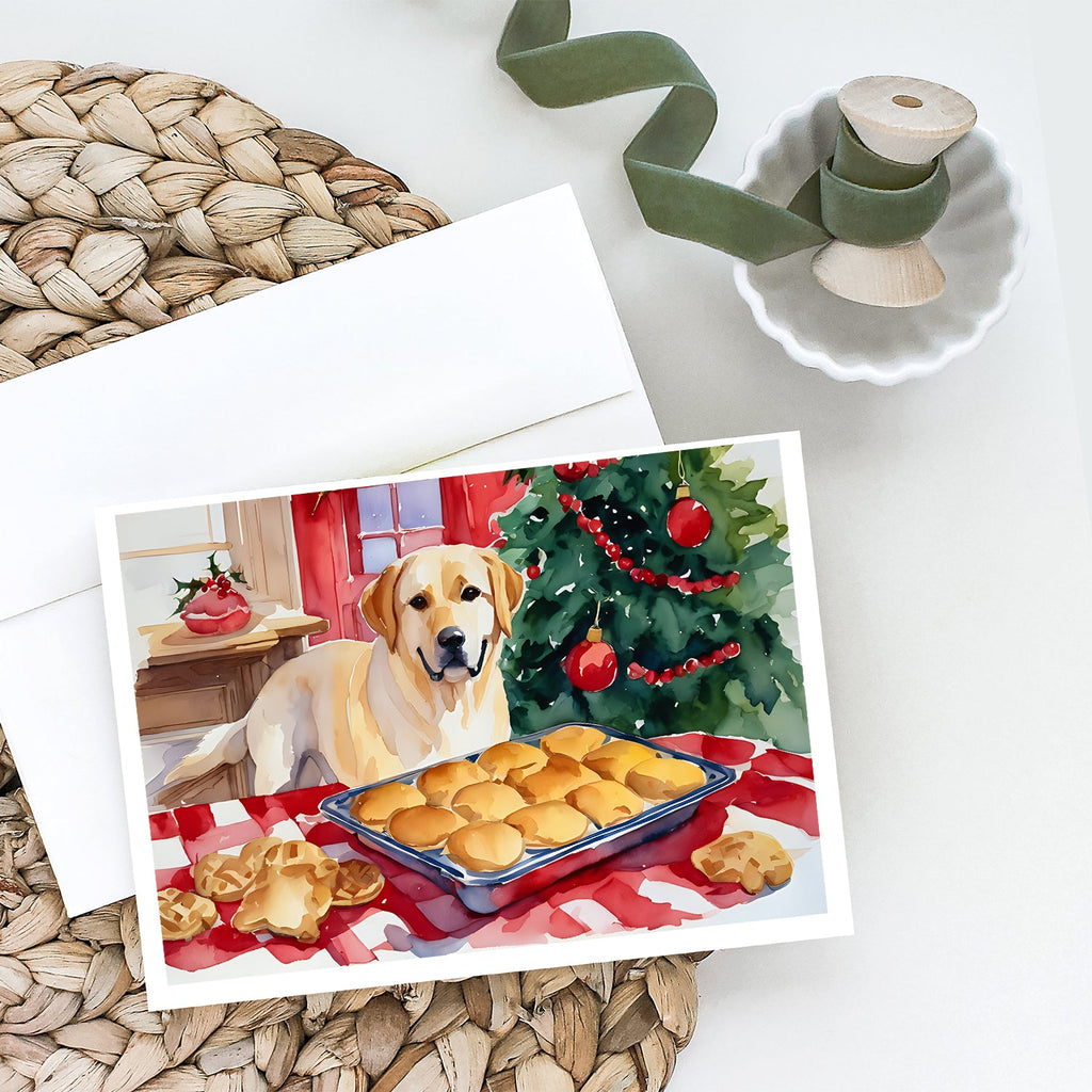 Labrador Retriever Christmas Cookies Greeting Cards Pack of 8 Blank Cards with Envelopes Whimsical A7 Size 5x7