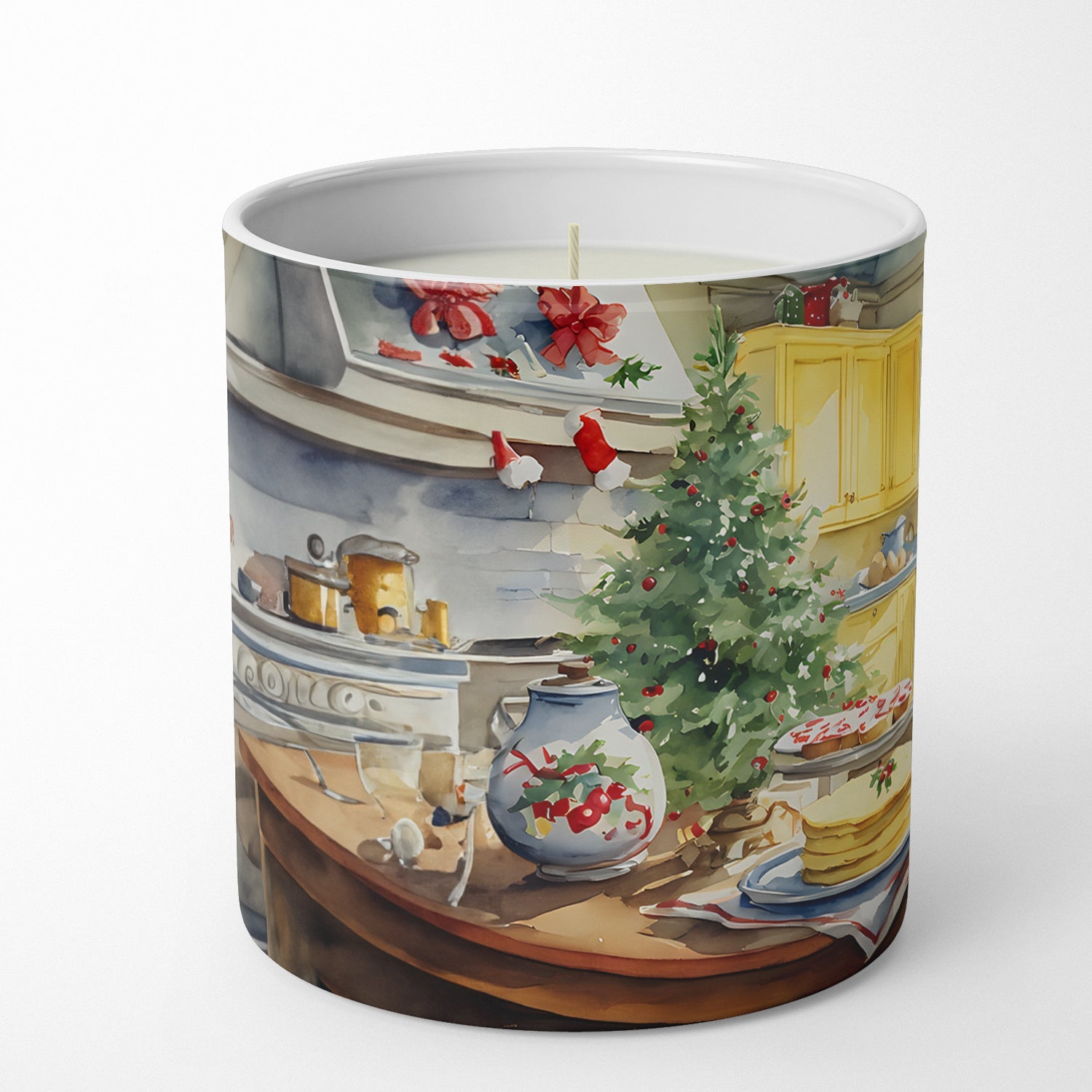 Labrador Retriever Christmas Cookies Decorative Soy Candle Nature Soy Wax Essential Oil Home Decor Ideal for Bedroom Kitchen Bath Office Gift, 10 oz