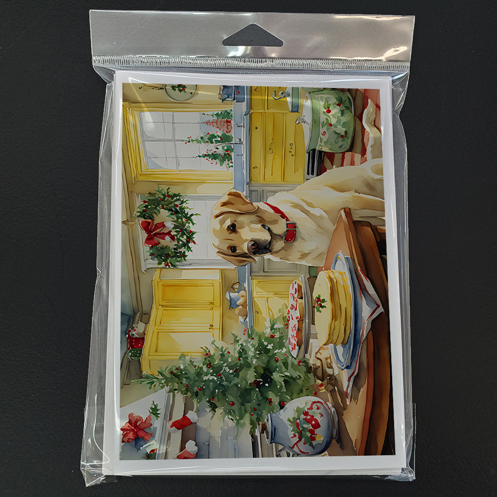 Labrador Retriever Christmas Cookies Greeting Cards Pack of 8 Blank Cards with Envelopes Whimsical A7 Size 5x7