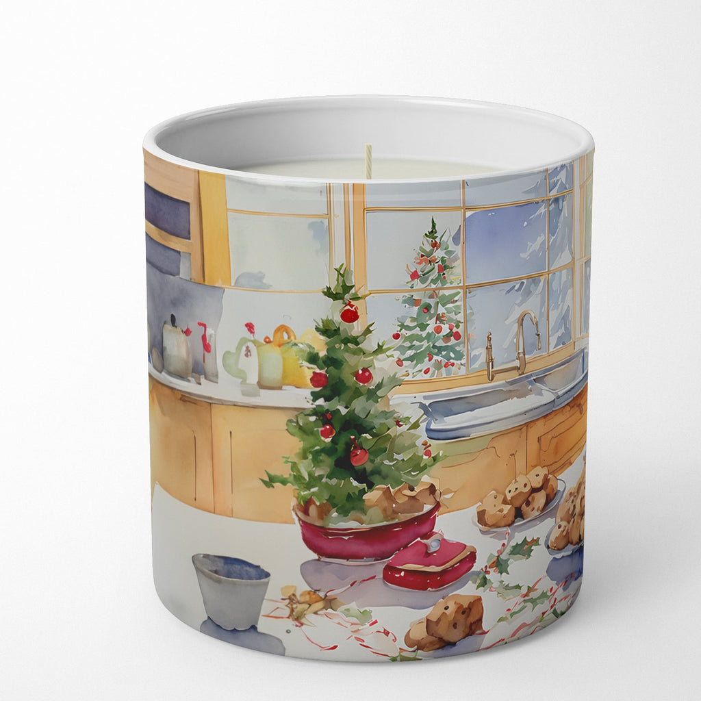 Lakeland Terrier Christmas Cookies Decorative Soy Candle Nature Soy Wax Essential Oil Home Decor Ideal for Bedroom Kitchen Bath Office Gift, 10 oz