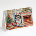 Lhasa Apso Christmas Cookies Greeting Cards Pack of 8 Blank Cards with Envelopes Whimsical A7 Size 5x7