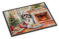 Lhasa Apso Christmas Cookies Doormat Indoor Outdoor 24H X 36W Front Door Mat Rugs for Entryway, Non Slip Washable Low Pile,
