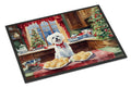Maltese Christmas Cookies Doormat Indoor Outdoor 18H X 27W Front Door Mat Rugs for Entryway, Non Slip Washable