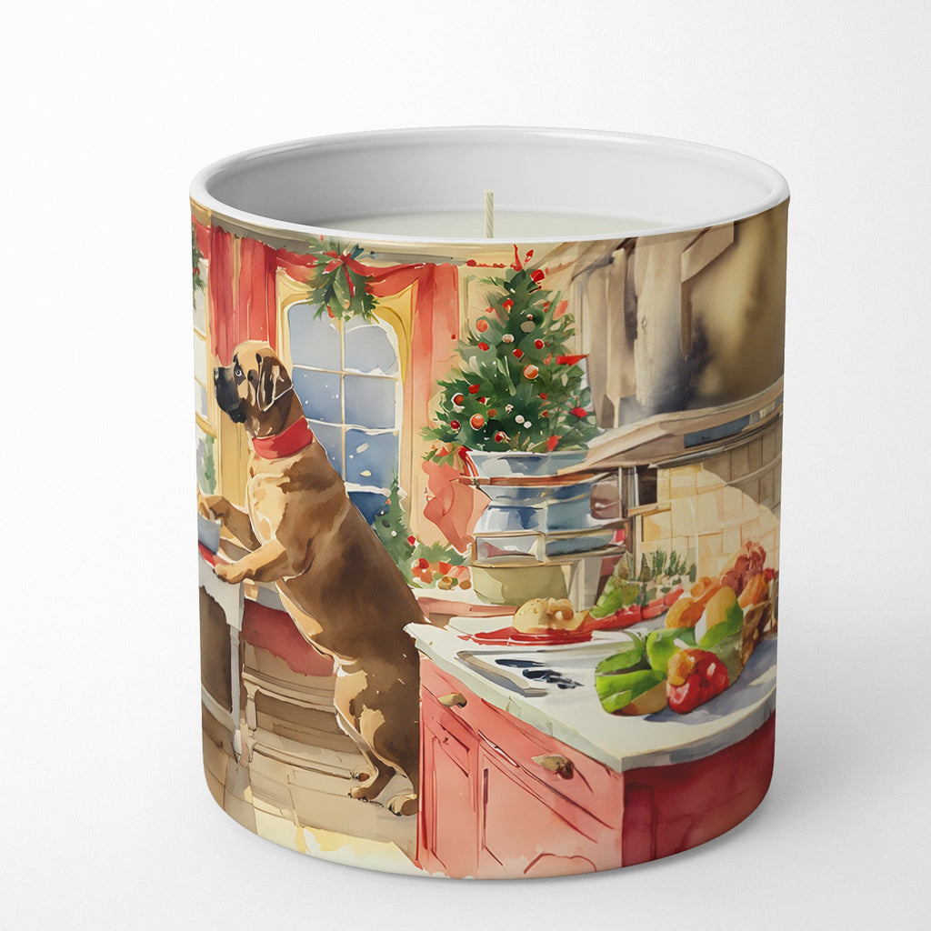 Mastiff Christmas Cookies Decorative Soy Candle Nature Soy Wax Essential Oil Home Decor Ideal for Bedroom Kitchen Bath Office Gift, 10 oz