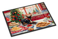 Miniature Pinscher Christmas Cookies Doormat Indoor Outdoor 24H X 36W Front Door Mat Rugs for Entryway, Non Slip Washable Low Pile,