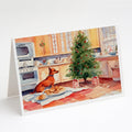 Miniature Pinscher Christmas Cookies Greeting Cards Pack of 8 Blank Cards with Envelopes Whimsical A7 Size 5x7
