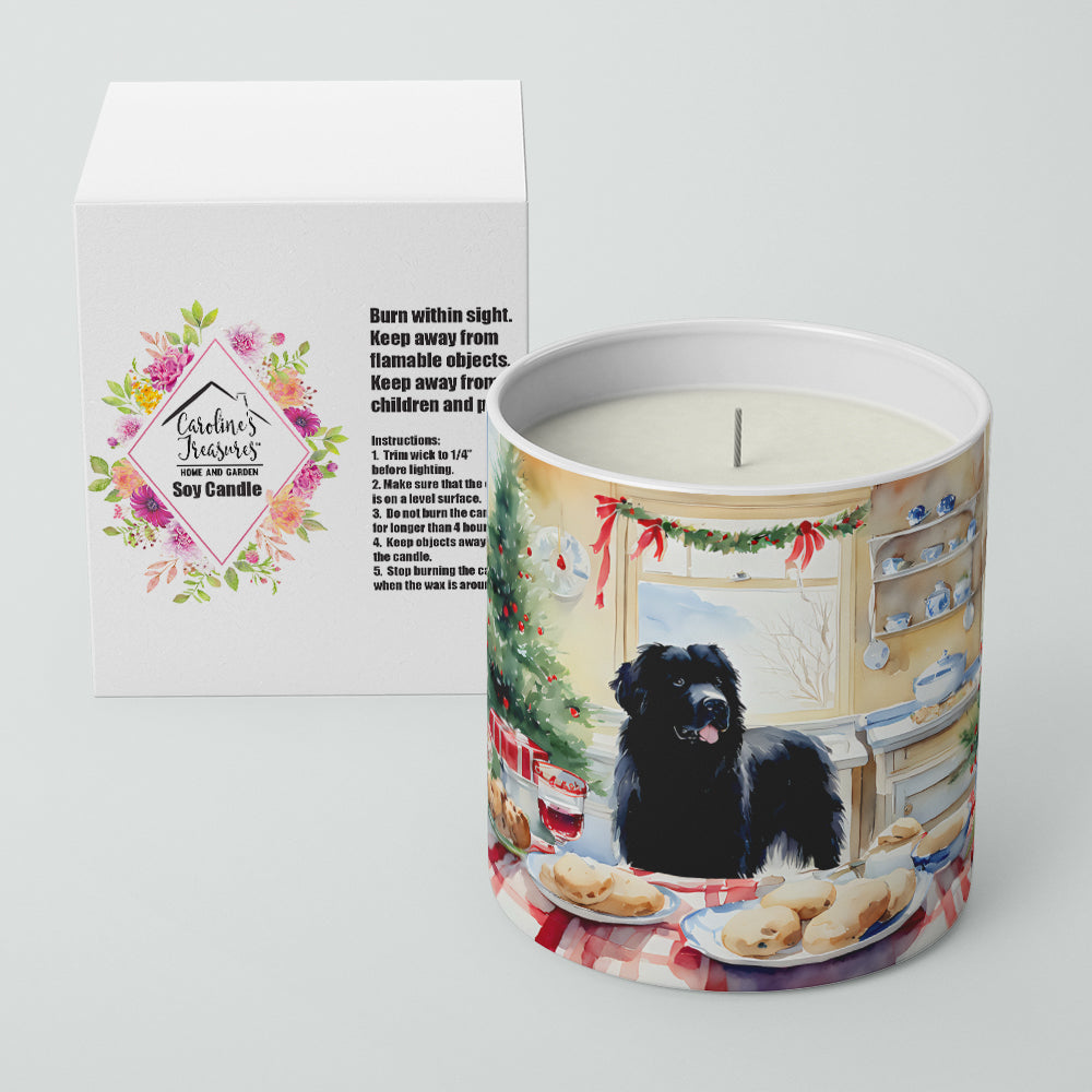 Newfoundland Christmas Cookies Decorative Soy Candle Nature Soy Wax Essential Oil Home Decor Ideal for Bedroom Kitchen Bath Office Gift, 10 oz