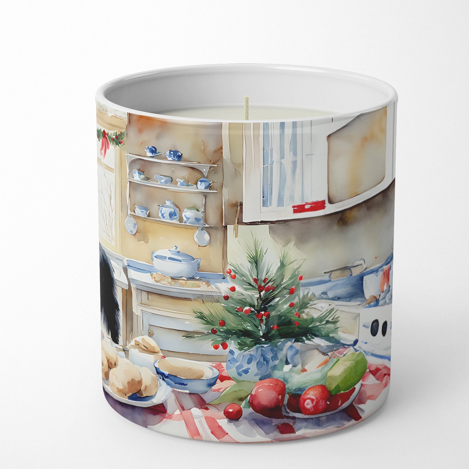 Newfoundland Christmas Cookies Decorative Soy Candle Nature Soy Wax Essential Oil Home Decor Ideal for Bedroom Kitchen Bath Office Gift, 10 oz