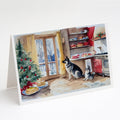 Norwegian Elkhound Christmas Cookies Greeting Cards Pack of 8 Blank Cards with Envelopes Whimsical A7 Size 5x7