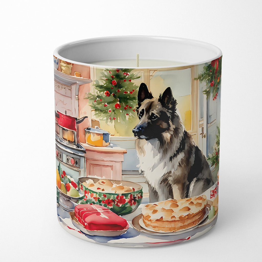 Norwegian Elkhound Christmas Cookies Decorative Soy Candle Nature Soy Wax Essential Oil Home Decor Ideal for Bedroom Kitchen Bath Office Gift, 10 oz