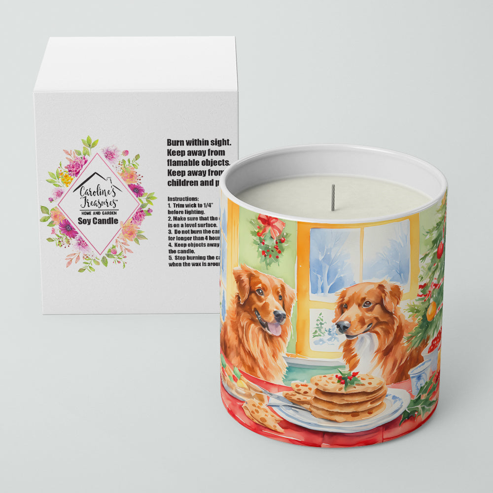 Nova Scotia Duck Toller Christmas Cookies Decorative Soy Candle Nature Soy Wax Essential Oil Home Decor Ideal for Bedroom Kitchen Bath Office Gift, 10 oz