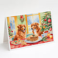 Nova Scotia Duck Toller Christmas Cookies Greeting Cards Pack of 8 Blank Cards with Envelopes Whimsical A7 Size 5x7