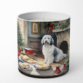 Old English Sheepdog Christmas Cookies Decorative Soy Candle Nature Soy Wax Essential Oil Home Decor Ideal for Bedroom Kitchen Bath Office Gift, 10 oz