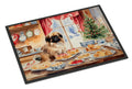 Pekingese Christmas Cookies Doormat Indoor Outdoor 24H X 36W Front Door Mat Rugs for Entryway, Non Slip Washable Low Pile,