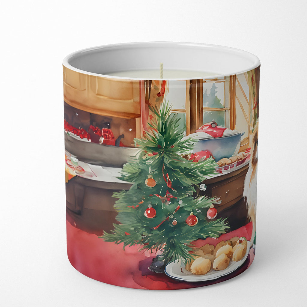 Pekingese Christmas Cookies Decorative Soy Candle Nature Soy Wax Essential Oil Home Decor Ideal for Bedroom Kitchen Bath Office Gift, 10 oz
