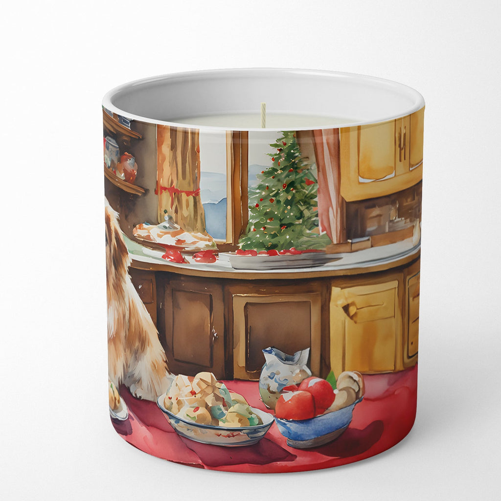 Pekingese Christmas Cookies Decorative Soy Candle Nature Soy Wax Essential Oil Home Decor Ideal for Bedroom Kitchen Bath Office Gift, 10 oz