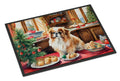 Pekingese Christmas Cookies Doormat Indoor Outdoor 18H X 27W Front Door Mat Rugs for Entryway, Non Slip Washable