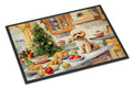 Poodle Christmas Cookies Doormat Indoor Outdoor 24H X 36W Front Door Mat Rugs for Entryway, Non Slip Washable Low Pile,