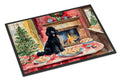 Poodle Christmas Cookies Doormat Indoor Outdoor 18H X 27W Front Door Mat Rugs for Entryway, Non Slip Washable