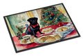 Pug Christmas Cookies Doormat Indoor Outdoor 24H X 36W Front Door Mat Rugs for Entryway, Non Slip Washable Low Pile,