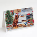 Redbone Coonhound Christmas Cookies Greeting Cards Pack of 8 Blank Cards with Envelopes Whimsical A7 Size 5x7