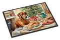Rhodesian Ridgeback Christmas Cookies Doormat Indoor Outdoor 24H X 36W Front Door Mat Rugs for Entryway, Non Slip Washable Low Pile,