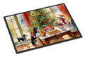 Schnauzer Christmas Cookies Doormat Indoor Outdoor 24H X 36W Front Door Mat Rugs for Entryway, Non Slip Washable Low Pile,