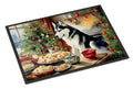 Siberian Husky Christmas Cookies Doormat Indoor Outdoor 24H X 36W Front Door Mat Rugs for Entryway, Non Slip Washable Low Pile,
