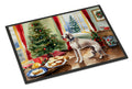 Weimaraner Christmas Cookies Doormat Indoor Outdoor 18H X 27W Front Door Mat Rugs for Entryway, Non Slip Washable