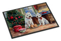 Westie Christmas Cookies Doormat Indoor Outdoor 18H X 27W Front Door Mat Rugs for Entryway, Non Slip Washable