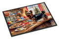 Yorkshire Terrier Yorkie Christmas Cookies Doormat Indoor Outdoor 24H X 36W Front Door Mat Rugs for Entryway, Non Slip Washable Low Pile,