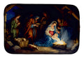 Christmas Nativity Night Scene Baby Jesus Manger Dish Drying Mat Absorbent Dish Drying Mat Pad for Kitchen Counter Dish Drainer Mat for Countertop, 14 x 21", Multicolor