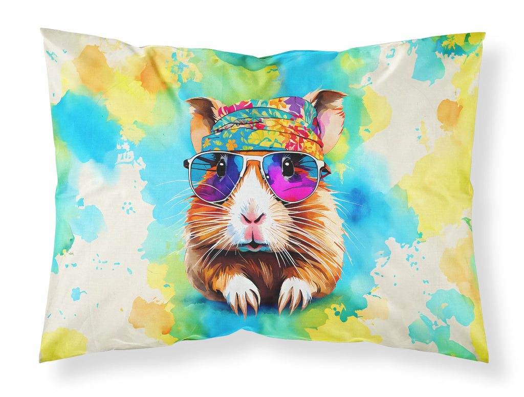 Hippie Animal Guinea Pig Standard Pillowcase Lightweight Super Soft Easy Care Decorative Artwork Pillowcase, Standard