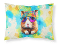 Hippie Animal Guinea Pig Standard Pillowcase Lightweight Super Soft Easy Care Decorative Artwork Pillowcase, Standard