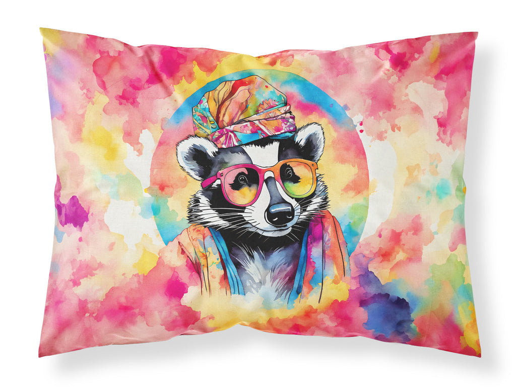 Hippie Animal Badger Standard Pillowcase Lightweight Super Soft Easy Care Decorative Artwork Pillowcase, Standard
