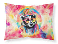 Hippie Animal Badger Standard Pillowcase Lightweight Super Soft Easy Care Decorative Artwork Pillowcase, Standard