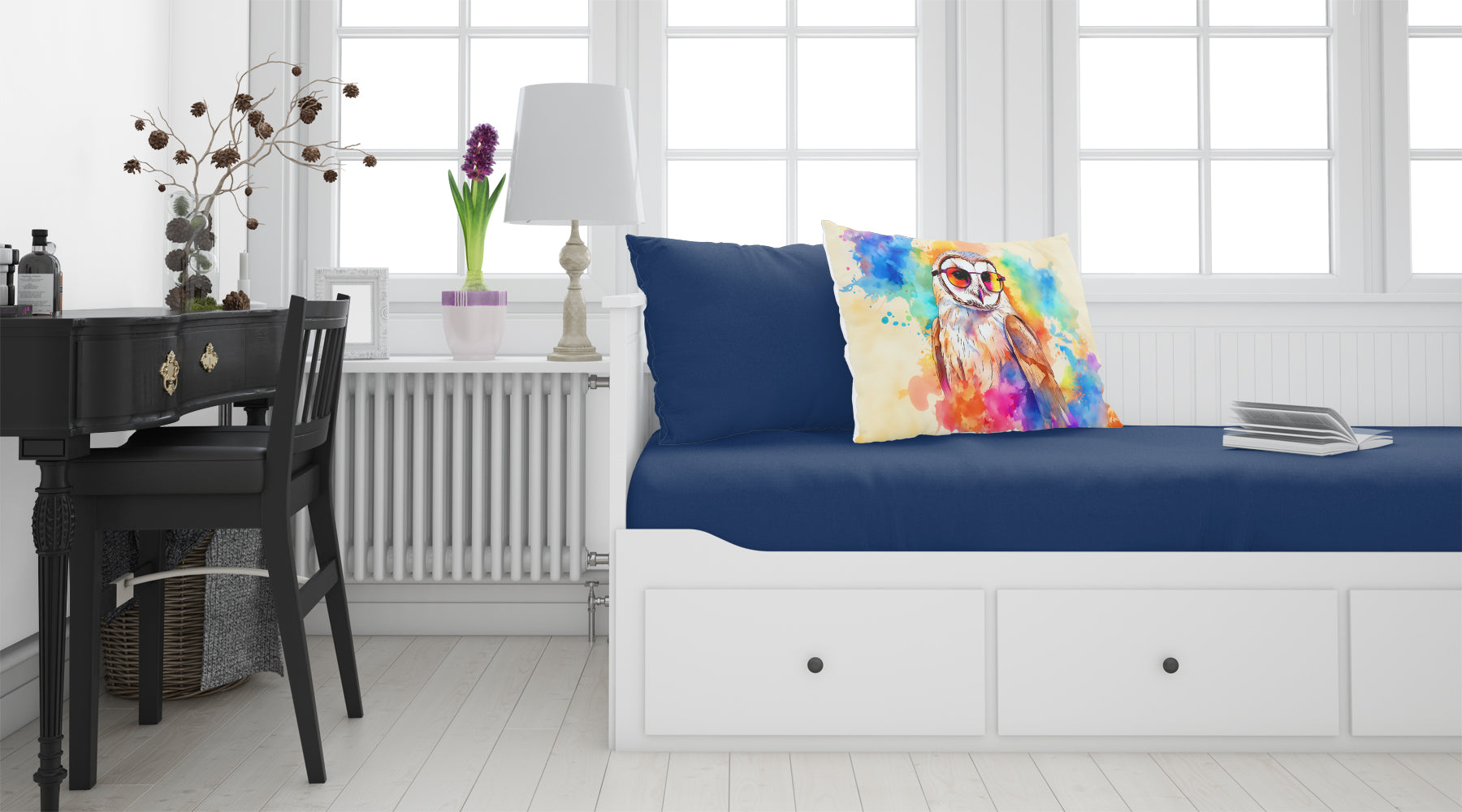 Hippie Animal Barn Owl Standard Pillowcase Lightweight Super Soft Easy Care Decorative Artwork Pillowcase, Standard