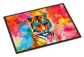 Hippie Animal Bengal Tiger Doormat Indoor Outdoor 24H X 36W Front Door Mat Rugs for Entryway, Non Slip Washable Low Pile,