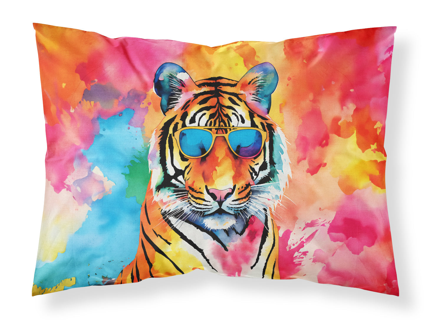 Hippie Animal Bengal Tiger Standard Pillowcase Lightweight Super Soft Easy Care Decorative Artwork Pillowcase, Standard