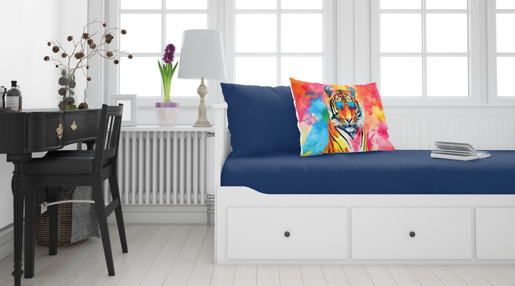 Hippie Animal Bengal Tiger Standard Pillowcase Lightweight Super Soft Easy Care Decorative Artwork Pillowcase, Standard