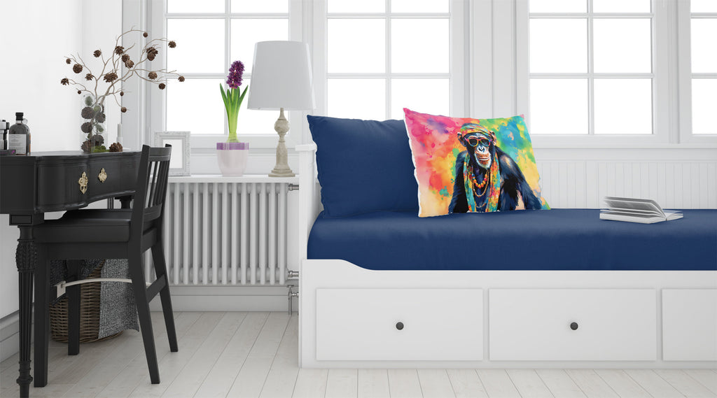 Hippie Animal Chimpanzee Standard Pillowcase Lightweight Super Soft Easy Care Decorative Artwork Pillowcase, Standard